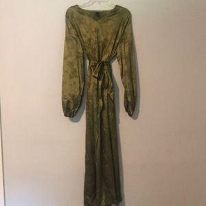 Olive green maxi dress